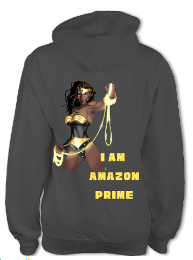 Grey amazon prime hoodie